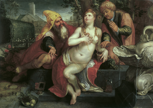 H.Goltzius, Susanna und die Alten de Hendrick Goltzius