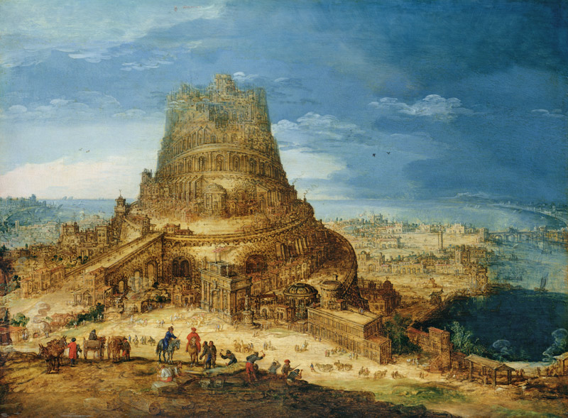 The Building of the Tower of Babel de Hendrick van Cleve