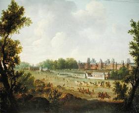 A View of the Royal Palace of Fontainebleau