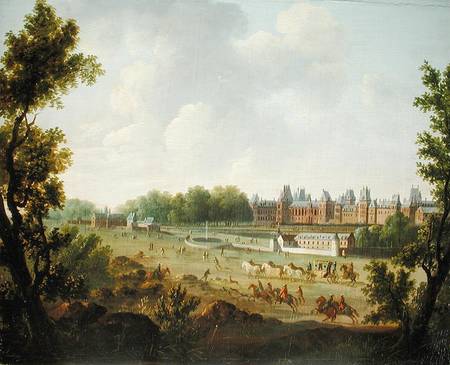 A View of the Royal Palace of Fontainebleau de Hendrik Frans de Cort