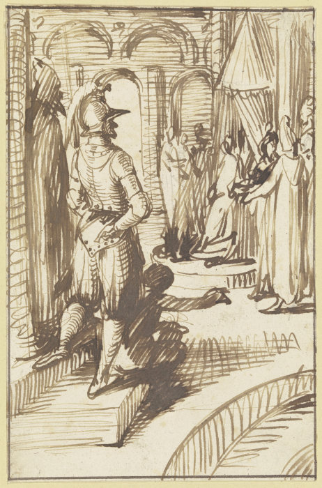 Christ before Caiaphas de Hendrik Goudt