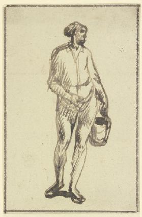 Man with a bucket