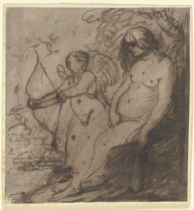 Venus and Cupid de Hendrik Goudt