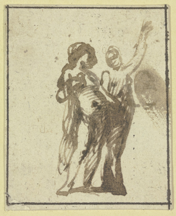 Two female nudes de Hendrik Goudt