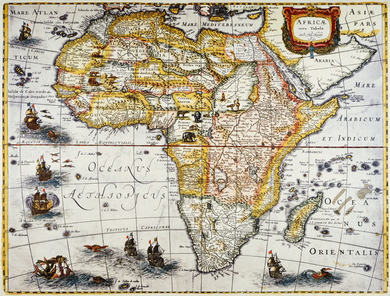 Africa, Map de Hendrik Hondius