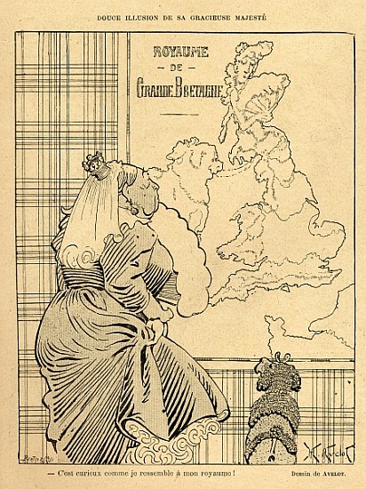 Cartoon of Queen Victoria, from ''Le Rire'', 22nd April 1899 de Henri Avelot