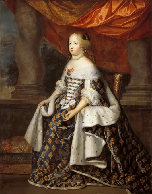Portrait of Maria Theresa of Spain (1638-1683) as Queen of France de Henri Beaubrun