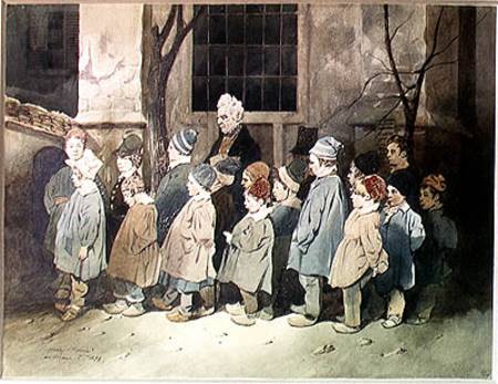 Schoolboys in the Playground de Henri Bonaventure Monnier