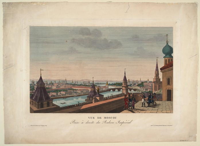 View of Moscow, taken from the balcony of the Imperial Palace de Henri Courvoisier-Voisin