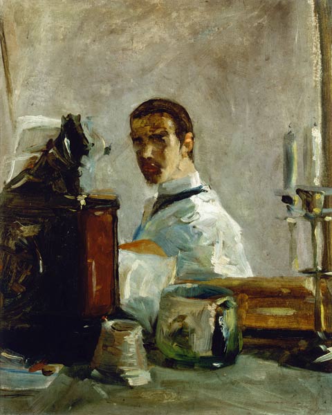 Autorretrato con espejo - Henri de Toulouse-Lautrec