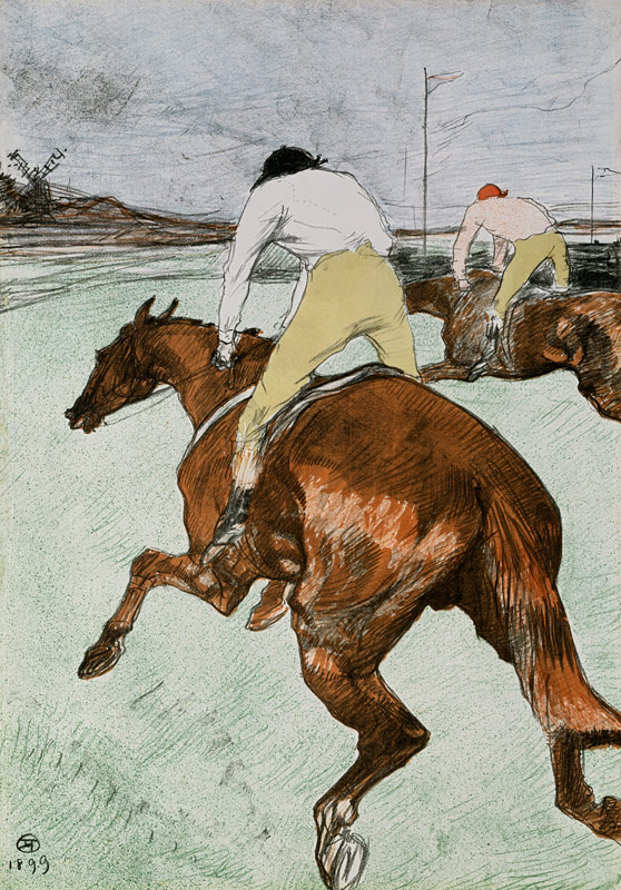 El jinete de Henri de Toulouse-Lautrec