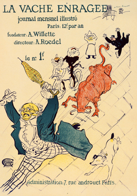 La Vache enragée  (Poster) de Henri de Toulouse-Lautrec