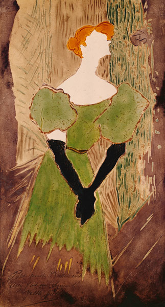 Portrait of Yvette Guilbert de Henri de Toulouse-Lautrec