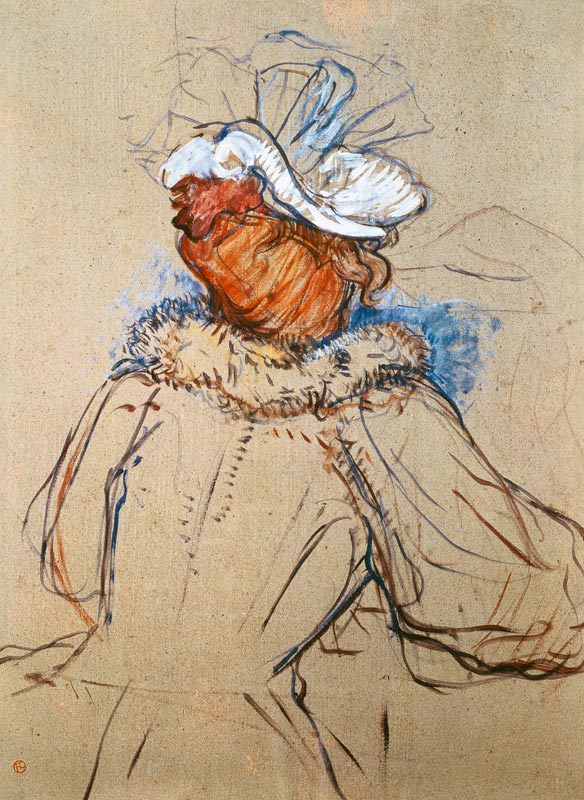 SCA/31323/D Red-haired Woman from the Back de Henri de Toulouse-Lautrec
