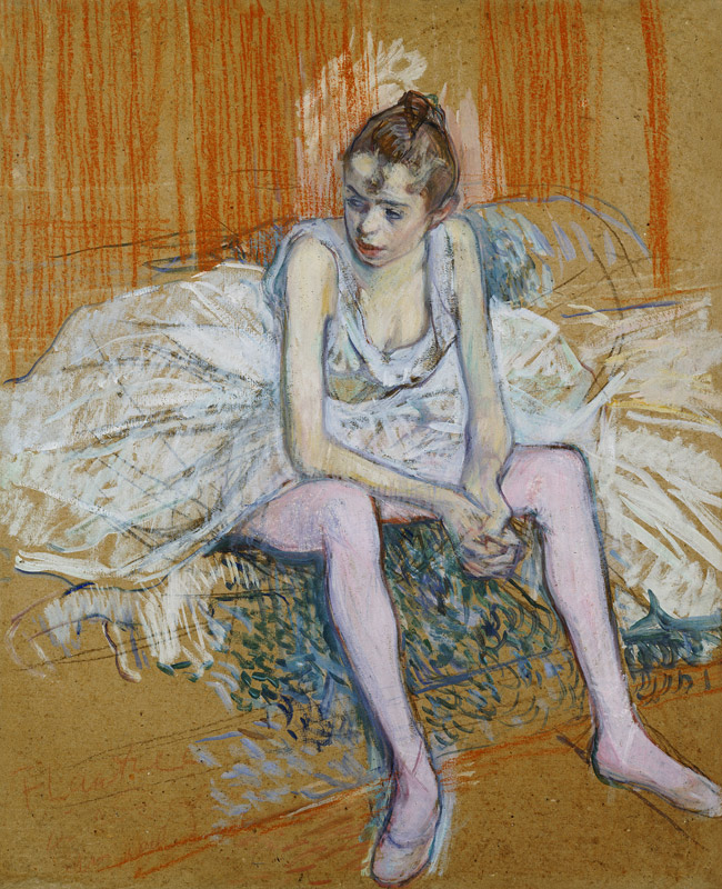 Seated Dancer de Henri de Toulouse-Lautrec