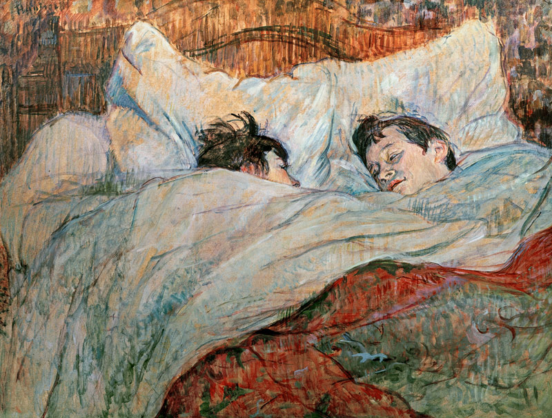 Two girls in bed de Henri de Toulouse-Lautrec
