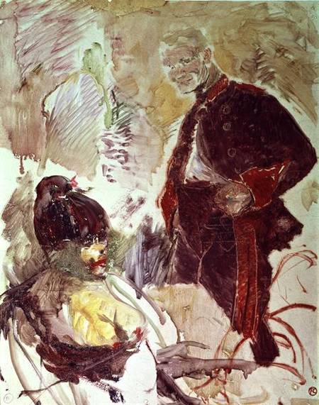 Artilleryman and girl de Henri de Toulouse-Lautrec