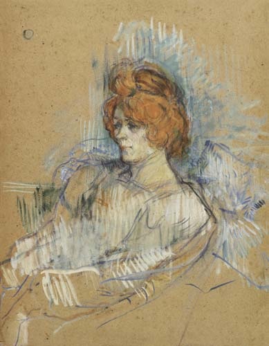Portrait of a lady de Henri de Toulouse-Lautrec