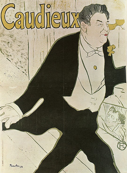 Caudieux (Poster) de Henri de Toulouse-Lautrec
