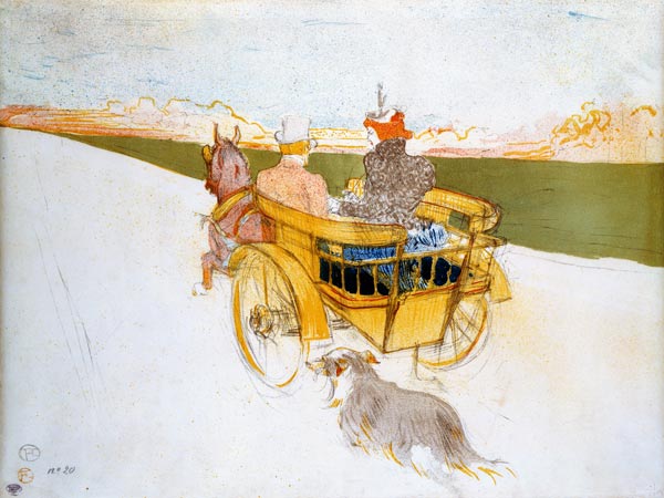 A Ride in the Country, or the English Trap  and de Henri de Toulouse-Lautrec