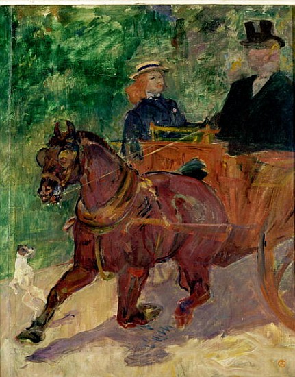 Cob Harnessed to a Cart de Henri de Toulouse-Lautrec