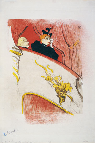 Die Loge mit der goldenen Maske (La loge au masceron doré) de Henri de Toulouse-Lautrec