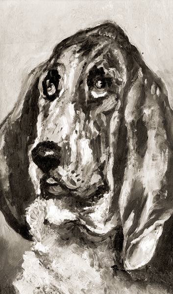 Head of a Dog Running de Henri de Toulouse-Lautrec