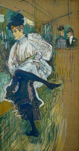 Jane Avril (1868-1943) Dancing de Henri de Toulouse-Lautrec