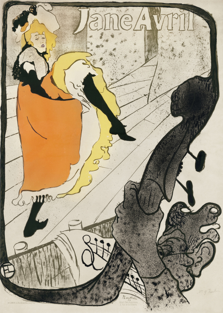 Jane Avril (1893) de Henri de Toulouse-Lautrec