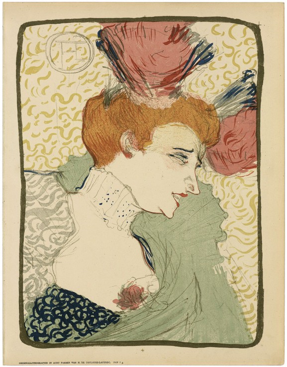 Mademoiselle Marcelle Lender, en buste de Henri de Toulouse-Lautrec