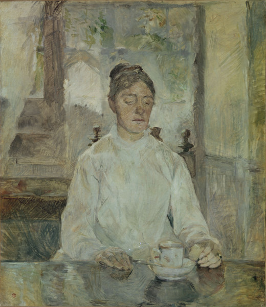 Mother at breakfast de Henri de Toulouse-Lautrec