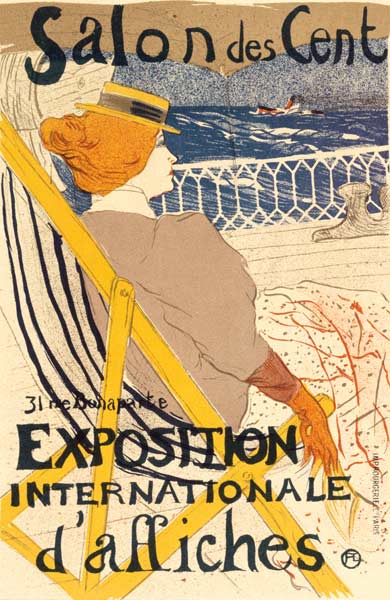 Poster advertising the ''Exposition Internationale d''Affiches'', Paris, c.1896 de Henri de Toulouse-Lautrec