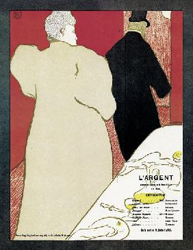 Poster advertising the play 'L'Argent'