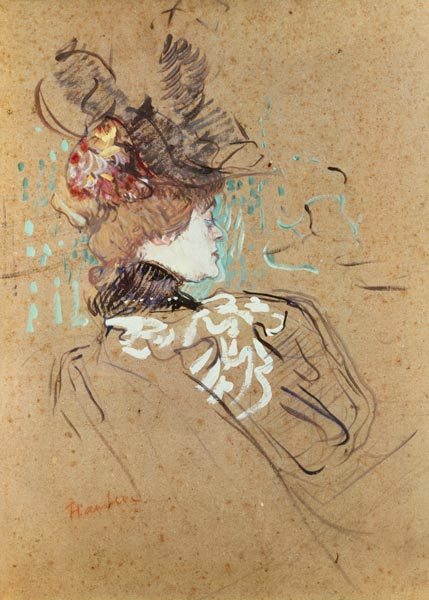 DPX/113 Profile of a Woman de Henri de Toulouse-Lautrec