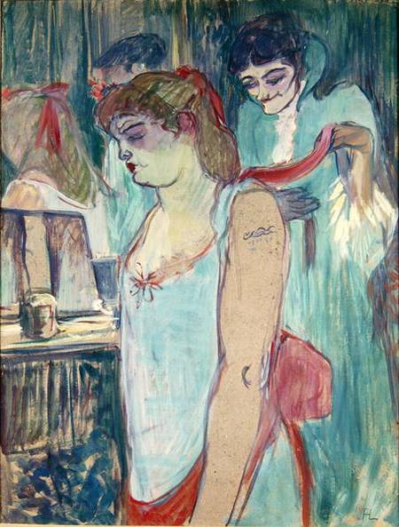 The Tattooed Woman or The Toilet de Henri de Toulouse-Lautrec
