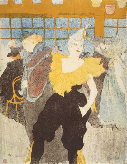 The Clownesse in the Moulin Rouge de Henri de Toulouse-Lautrec
