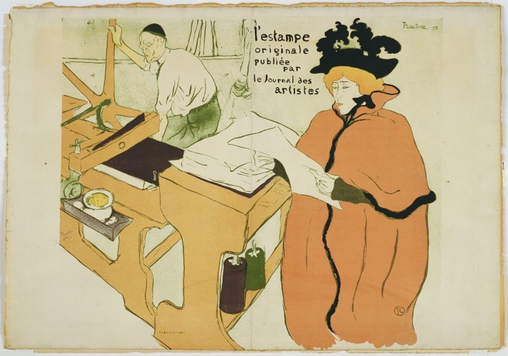 Wraparound cover for the portfolio L'Estampe originale de Henri de Toulouse-Lautrec