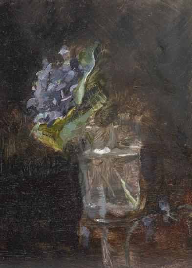 Bouquet of Violets In a Vase (1882)