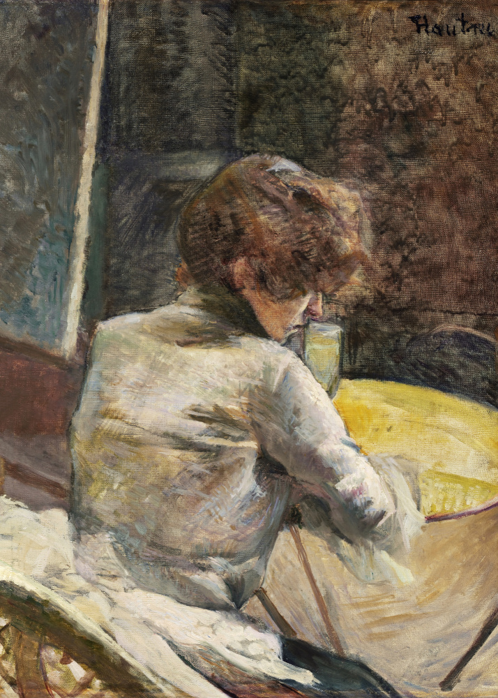Waiting (ca.1887) de Henri de Toulouse-Lautrec