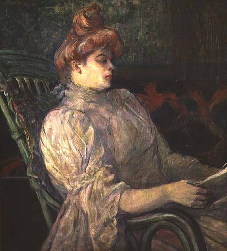 Woman Reading de Henri de Toulouse-Lautrec