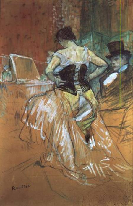 Woman at her Toilet, study for 'Elles' de Henri de Toulouse-Lautrec