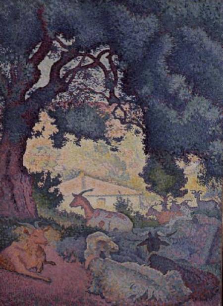 Landscape with Goats de Henri-Edmond Cross