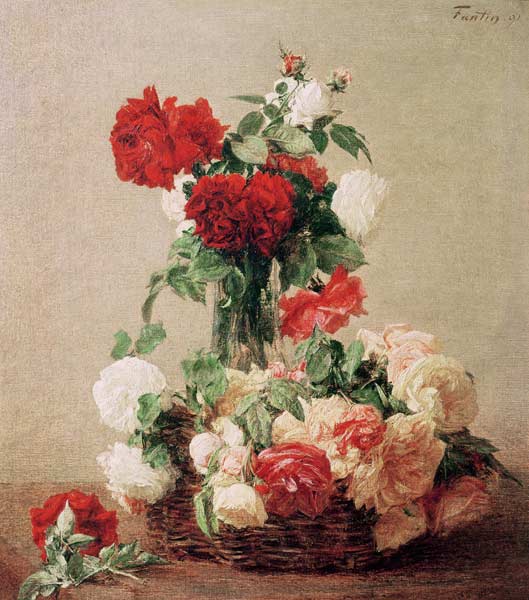 Roses de Henri Fantin-Latour