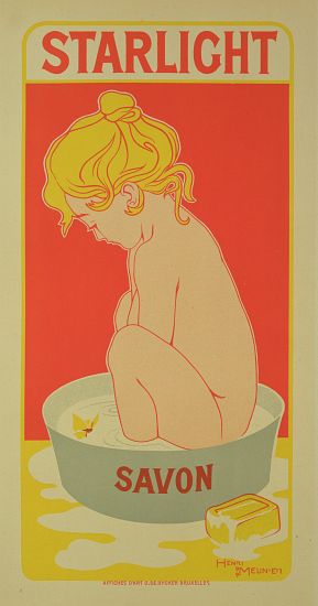Reproduction of a poster advertising 'Starlight Soap' de Henri Georges Jean Isidore Meunier