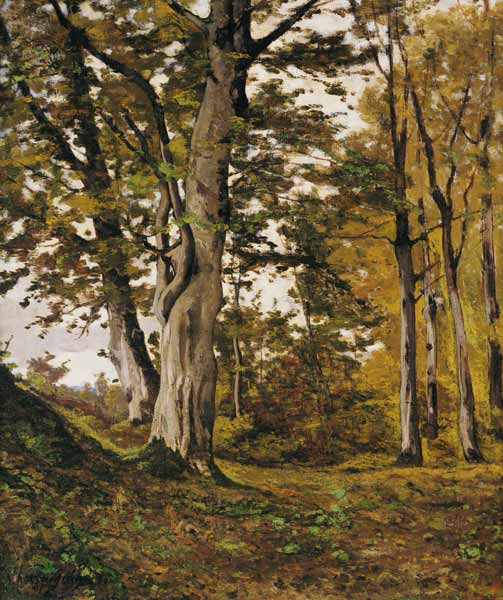Forest at Fontainebleau de Henri Harpignies