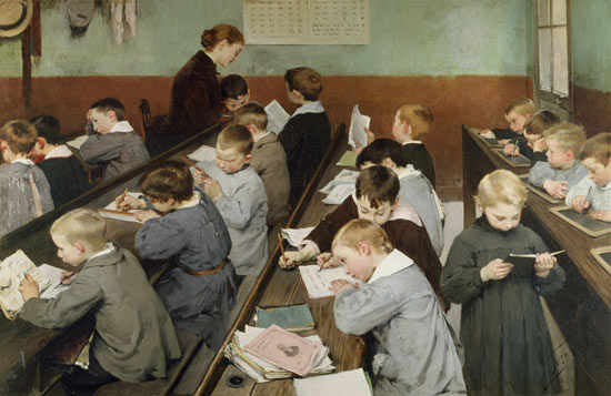 The Children's Class de Henri Jules Jean Geoffroy