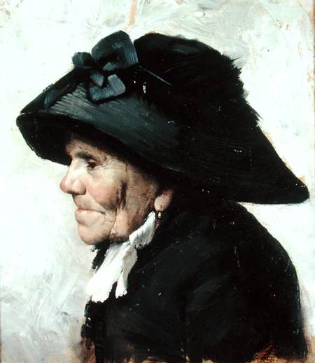 Study of the Head of an Old Woman de Henri Jules Jean Geoffroy