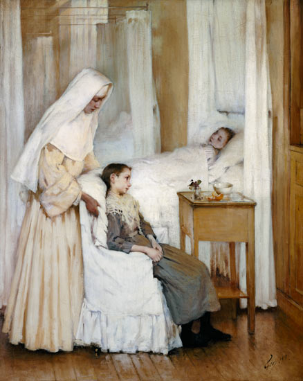 At Notre-Dame du Perpetuel Bon Secours Hospital de Henri Jules Jean Geoffroy