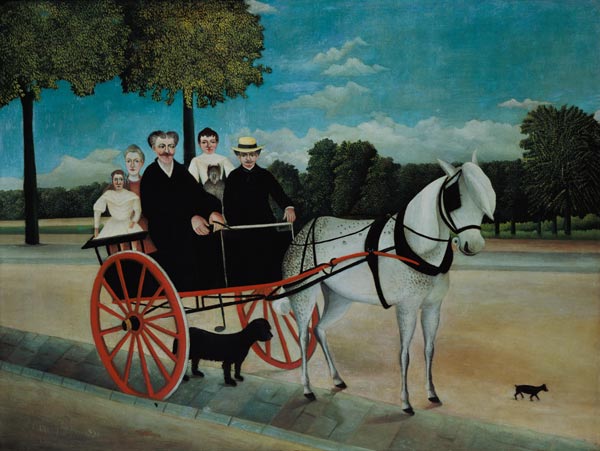 The carts of the old Juniet. de Henri Julien-Félix Rousseau