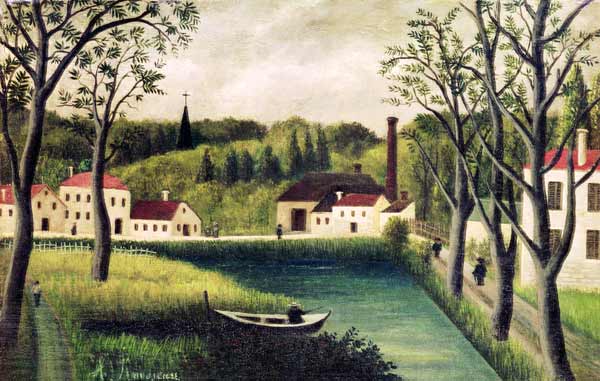 Landscape with a Fisherman de Henri Julien-Félix Rousseau